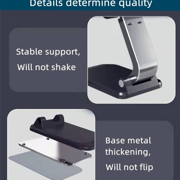 Cell Phone Stand for Desk, Desktop Cell Phone Holder, Mobile Phone Dock - Picture 4 of 4